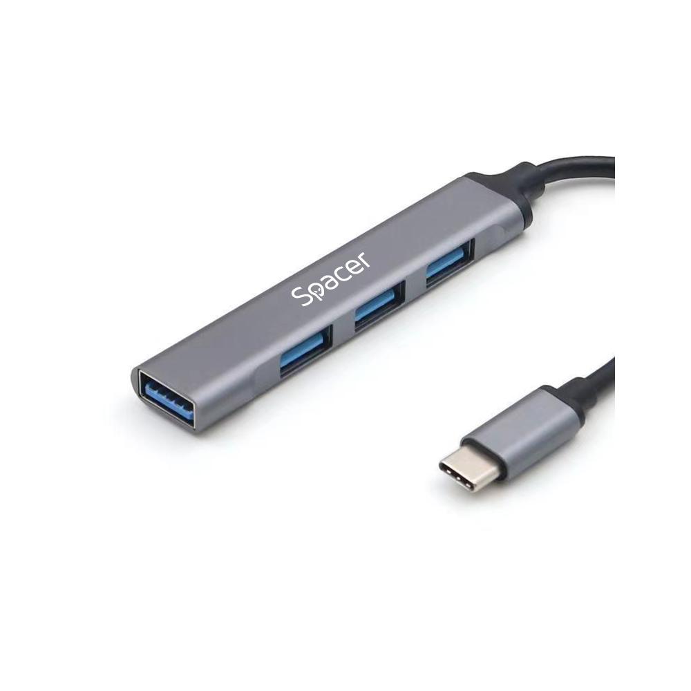 Hub extern SPACER, porturi USB:USB 3.0 X 1, USB 2.0 3 Hub extern SPACER, porturi USB:USB 3.0 X 1, USB 2.0 - imagine 3