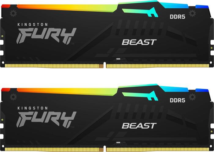 Memorie Kingston FURY Beast Black RGB EXPO, 32GB (2x16GB) DDR5, 6000MT/s, CL30
