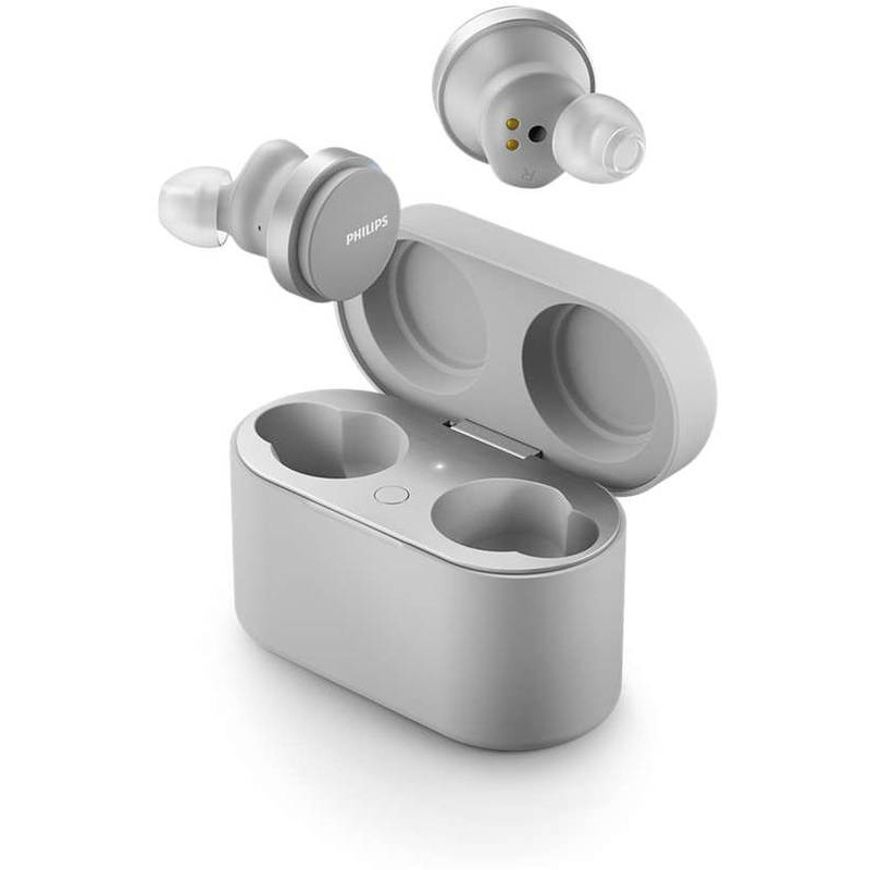Casti True Wireless Philips TAT8506WT/00, Bluetooth, Waterproof, ANC Pro, Alb
