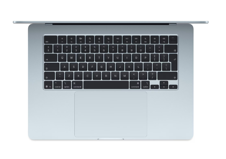 Laptop Apple MacBook Air 15", cu procesor Apple M4, 10 nuclee CPU si 10 nuclee GPU, 16GB RAM, 512GB, Sky Blue, Tastatura Internationala, Manual RO 2 Laptop Apple MacBook Air 15", cu procesor Apple M4, 10 nuclee CPU si 10 nuclee GPU, 16GB RAM, 512GB, Sky Blue, Tastatura Internationala, Manual RO - imagine 2