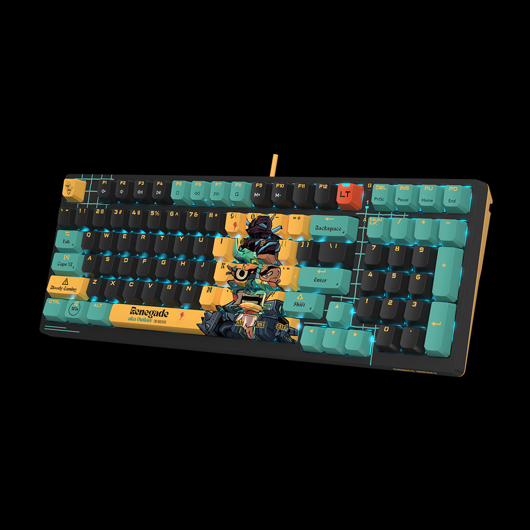 Tastatura, A4TECH Bloody AT98, Mechanic (Alpha Switch), RGB, Renegade, Gaming, ENG, Negru 3 Tastatura, A4TECH Bloody AT98, Mechanic (Alpha Switch), RGB, Renegade, Gaming, ENG, Negru - imagine 3