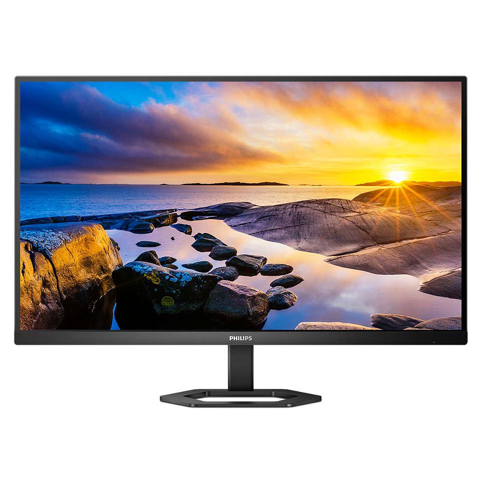 Monitor LED VA Philips 27E1N5500LA/00 27″, QHD (2560×1440), 75Hz, 1ms MPRT (4ms GTG), Boxe 3W x2, 2x HDMI, Display Port, Pivot, VESA, negru