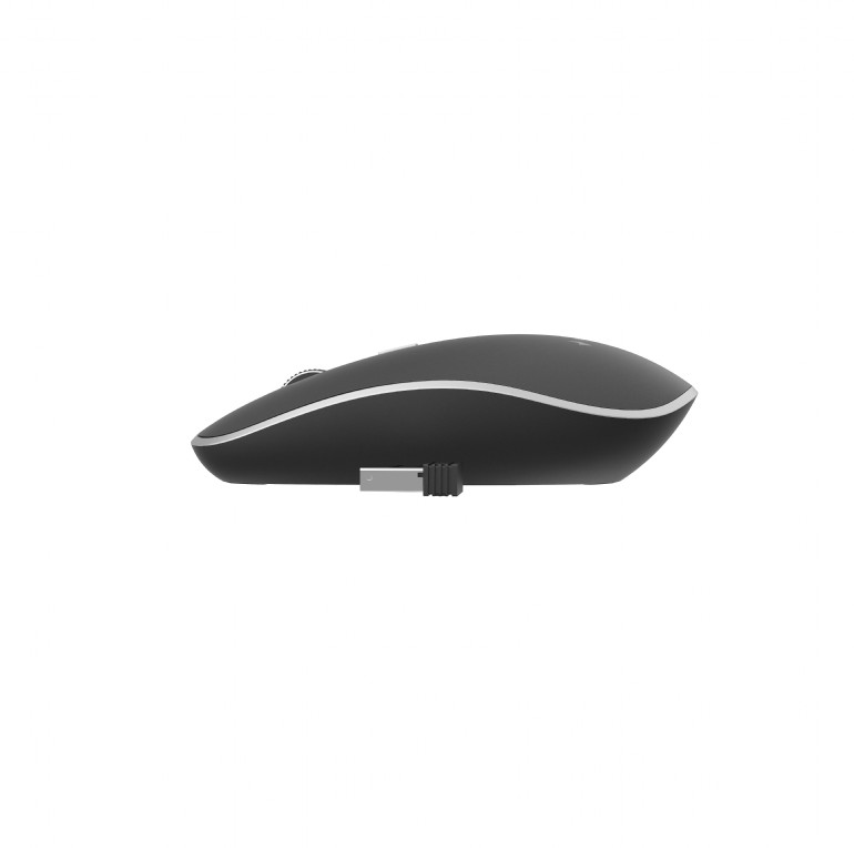 Mouse Optic Gembird MUSW-4BS-01, USB Wireless, Black-Silver 3 Mouse Optic Gembird MUSW-4BS-01, USB Wireless, Black-Silver - imagine 3