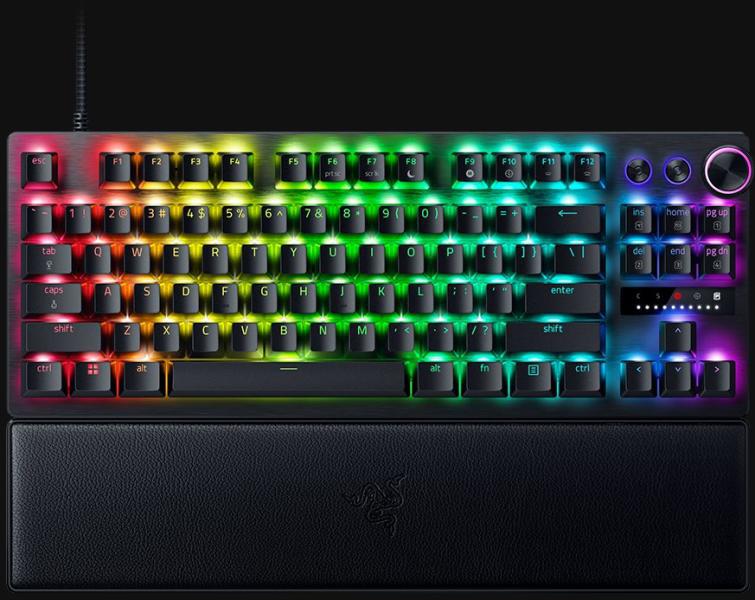 Tastatura mecanica Razer Huntsman V3 Pro Tenkeyless , iluminare RazerChroma RGB, US layout, Negru