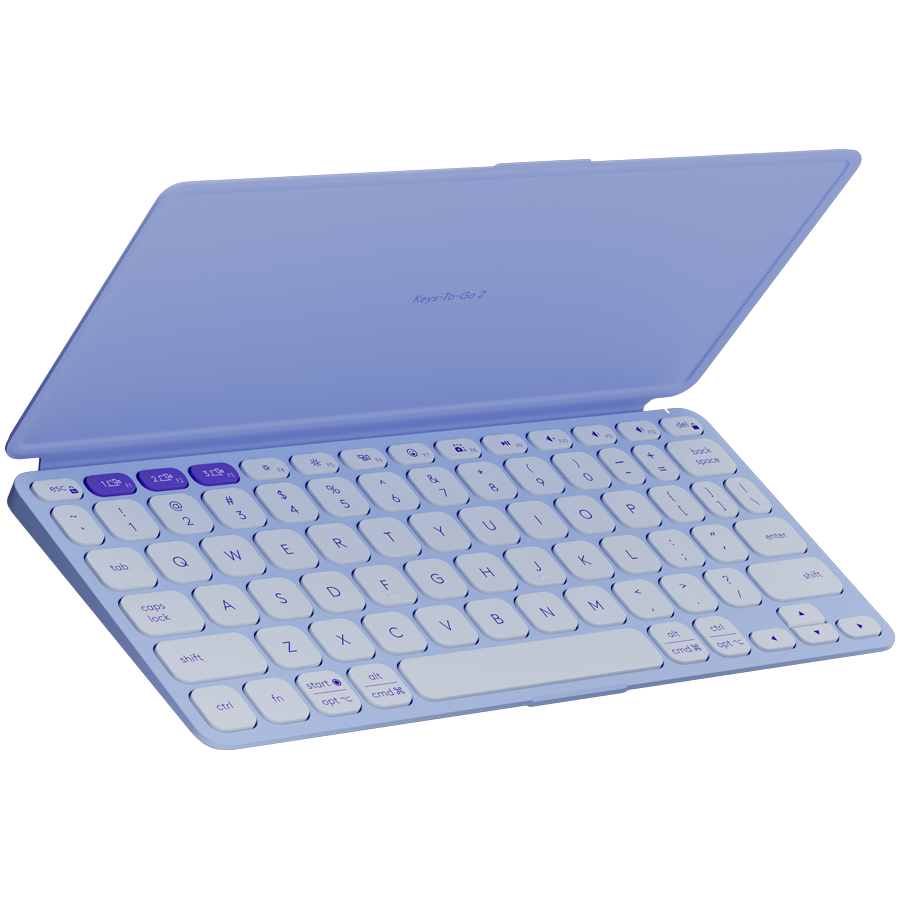 Tastatura Wireless Portabila Logitech Keys-To-Go 2, BT, Multidevice, MultiOS, Lilac