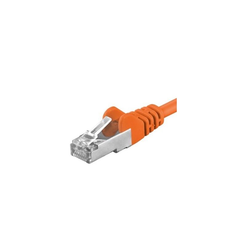 Cablu Patchcord SFTP RJ45-RJ45 Cat.6A, 3m, portocaliu, cupru integral, 26AWG