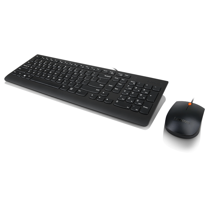 Kit mouse + tastatura Lenovo 300, Negru