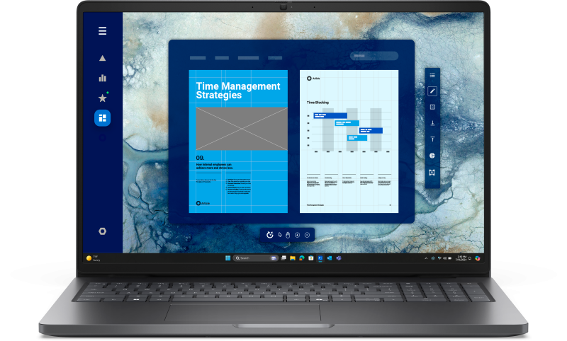 Laptop Dell Pro 16 PC16250 Procesor Intel® Core™ 5 120U 12M Cache, up to 5.0 GHz, 16″ FHD+, 8GB DDR5, 512GB SSD, Intel Graphics, Windows 11 Pro, Negru