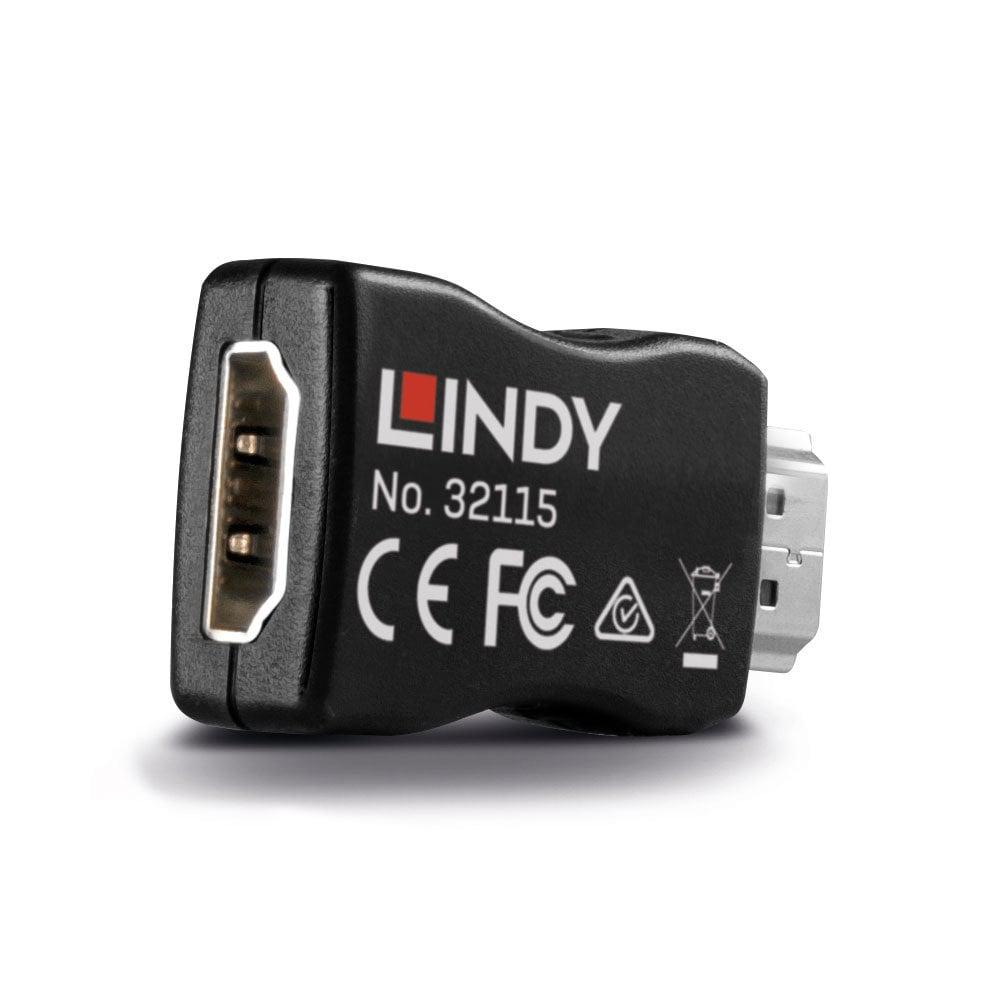 Adaptor HDMI, LINDY, 2.0, EDID, Negru