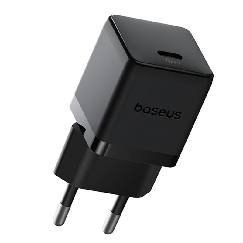 Incarcator EU 30W Type-C Baseus Palm, Fast Charging, Cluster Black, 31x31x54.55mm 2 Incarcator EU 30W Type-C Baseus Palm, Fast Charging, Cluster Black, 31x31x54.55mm - imagine 2