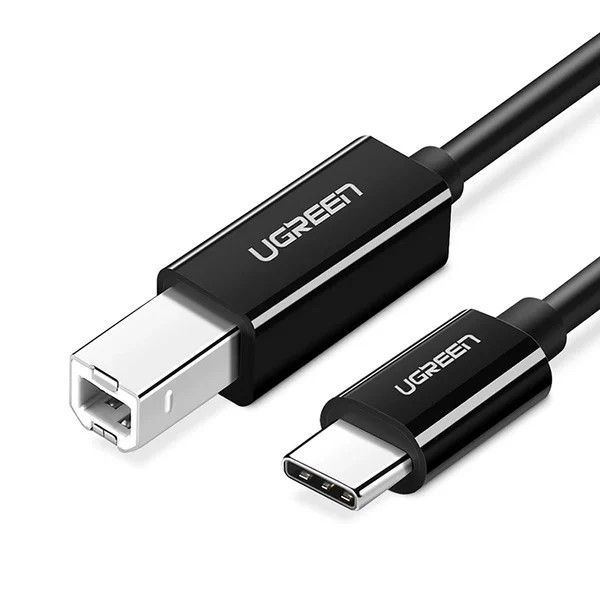 Cablu Ugreen US370 1m USB-C / USB-B, viteza 480 Mbps, negru