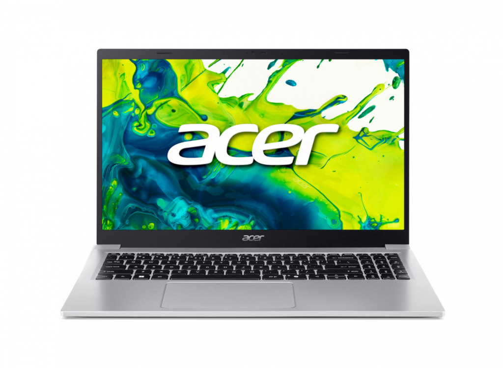 Laptop Acer Aspire Lite 15 AL15-33P, Intel Core 3 N355 1.9GHz, 16GB RAM, 512GB SSD, 15.6″ FHD IPS, Wi-Fi, Bluetooth, Argintiu