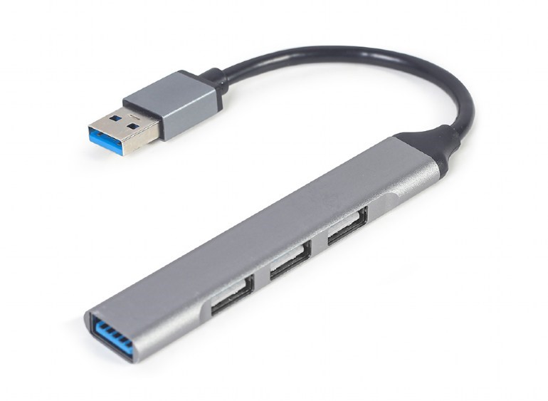 Hub, Gembird, 4 porturi USB 3.1, Argintiu