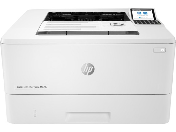Imprimanta laser monocrom HP LaserJet Enterprise M406DN, Retea, Duplex, A4