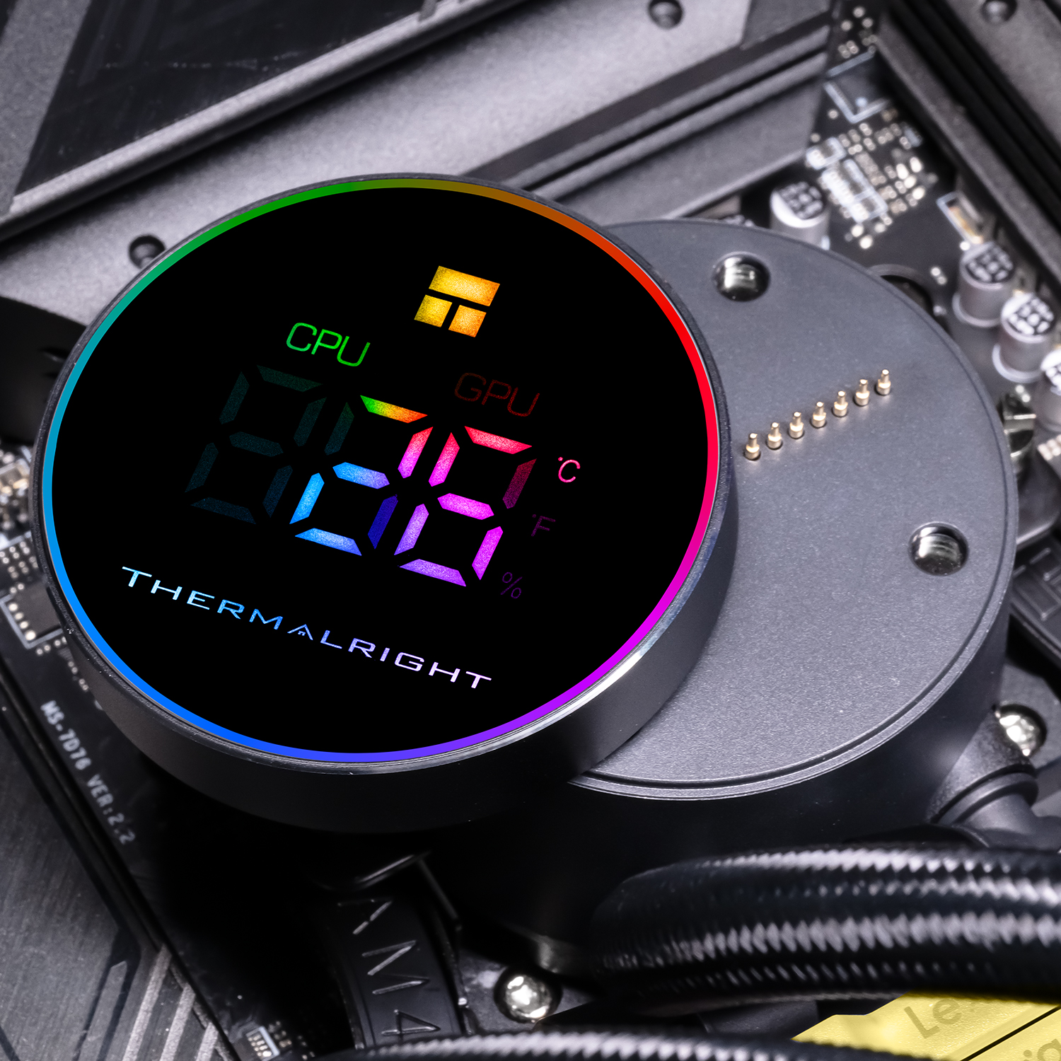 Cooler Thermalright „Frozen Magic 360 Digital Argb”, skt. Intel si AMD, racire cu lichid, 2000 RPM, ARGB adresabil, negru 3 Cooler Thermalright „Frozen Magic 360 Digital Argb”, skt. Intel si AMD, racire cu lichid, 2000 RPM, ARGB adresabil, negru - imagine 3