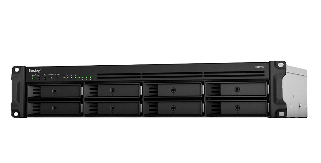 Network Attached Storage Synology RS1221+, 8-Bay, Procesor AMD RyzenTM V1500B 2.2GHz, 4GB DDR4