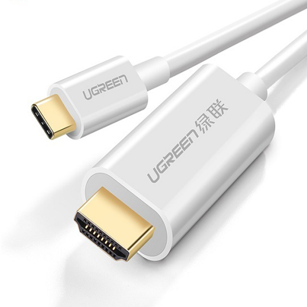 Cablu USB-C – HDMI, Ugreen, MM121, 4K, 1.5 m, Alb