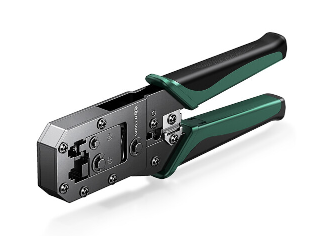 Cleste de sertizare pentru conectori Ethernet UGREEN NW136 (negru/verde) 1 Cleste de sertizare pentru conectori Ethernet UGREEN NW136 (negru/verde)