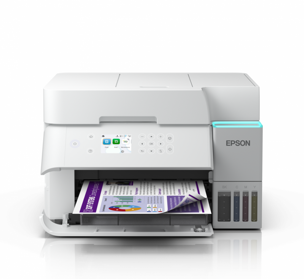 Multifunctional inkjet color CISS Epson EcoTank L6376, 4, ADF, Duplex, Wi-Fi, 4800x1200dpi, alb