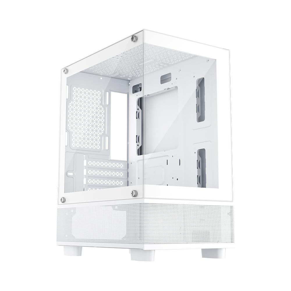 Carcasa 1STPLAYER Gaming MI2-A Micro-ATX, alb