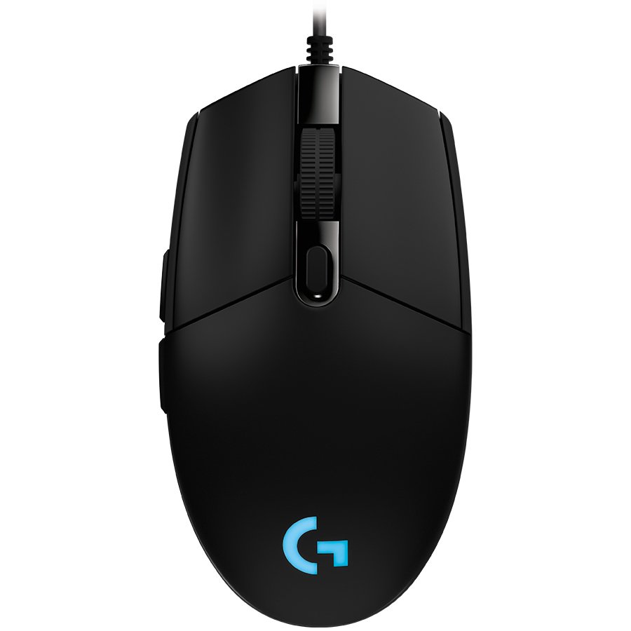 Mouse gaming Logitech G203, iluminare RGB LightSync, Negru
