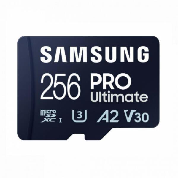 Card de memorie Samsung PRO Ultimate microSDXC UHS-I, 256GB, Cititor, Blue