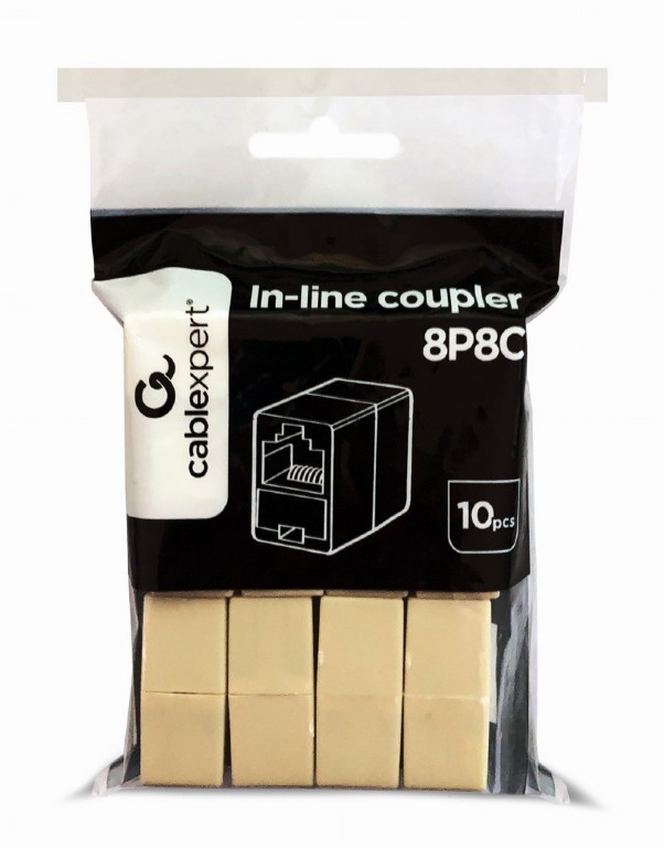 Set 10 conectori modul, Gembird, Bej