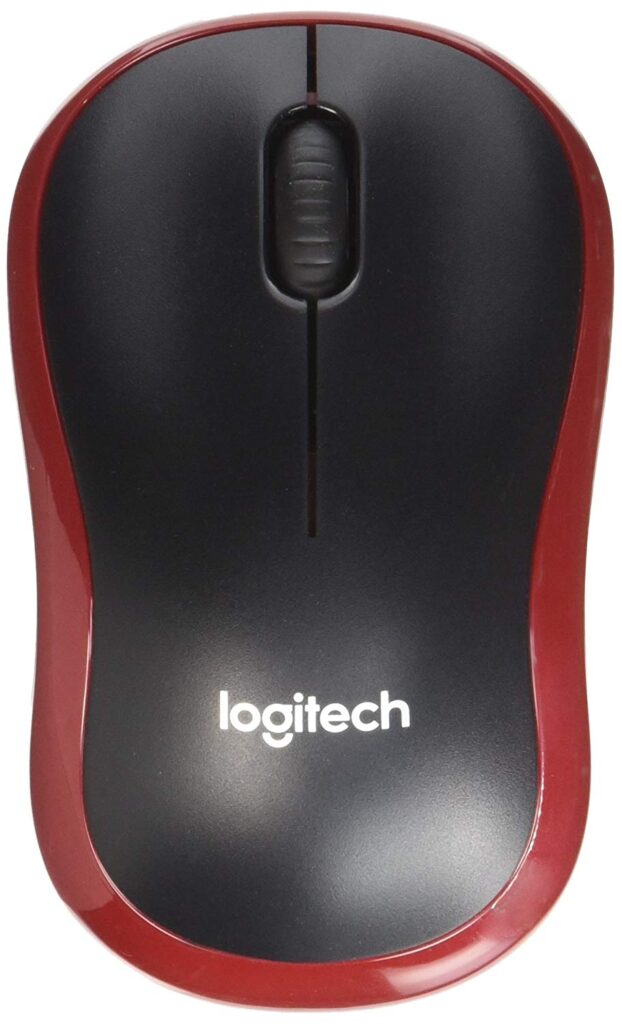Mouse Logitech M185, USB, Rosu