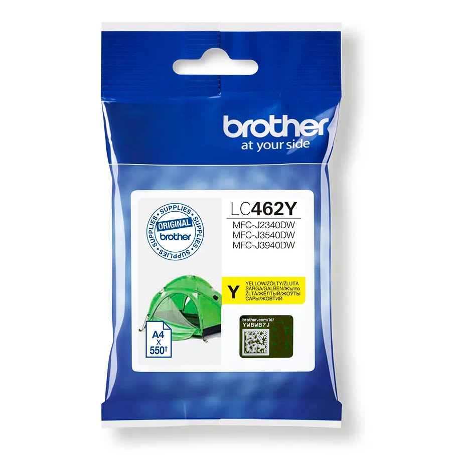 Cartus cerneala Brother LC462Y, capacitate 550 pagini Galben 1 Cartus cerneala Brother LC462Y, capacitate 550 pagini Galben