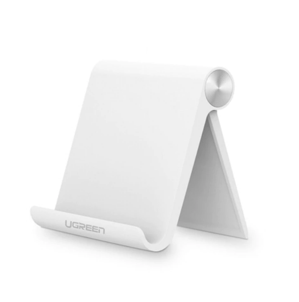 Suport Universal Tableta, Ugreen Desk Stand, Unghi Ajustabil, Potrivit pentru Tableta si Telefon, Alb