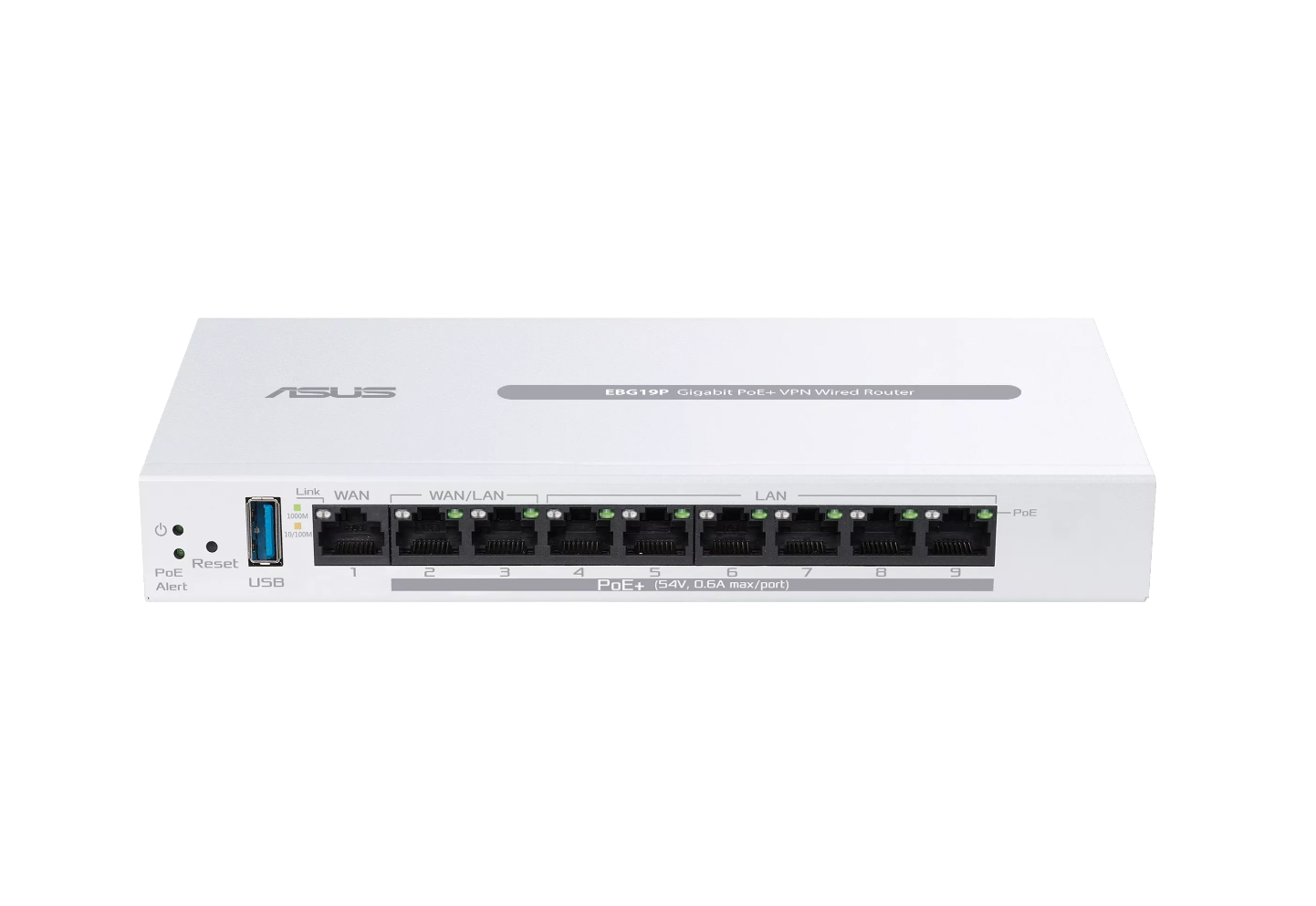 Router PoE+ Business ASUS ExpertWiFi EBG19P, 8 porturi PoE+, 123W, 1 gigabit WAN+2 gigabit WAN/LAN, USB 3.2, control centralizat PoE, SDN, guest portal customizat, Multi-WAN, Load Balance, Commercial-Grade Network Security & VPN, AiMesh, montare perete 3 Router PoE+ Business ASUS ExpertWiFi EBG19P, 8 porturi PoE+, 123W, 1 gigabit WAN+2 gigabit WAN/LAN, USB 3.2, control centralizat PoE, SDN, guest portal customizat, Multi-WAN, Load Balance, Commercial-Grade Network Security & VPN, AiMesh, montare perete - imagine 3