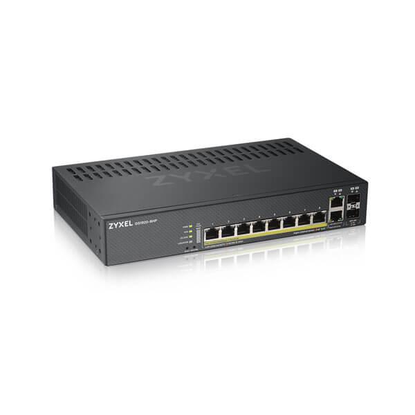 Switch ZYXEL GS1920-48HP, 44x GbE porturi, 4x Combo porturi SFP/RJ-45, cu management, Montare in rack