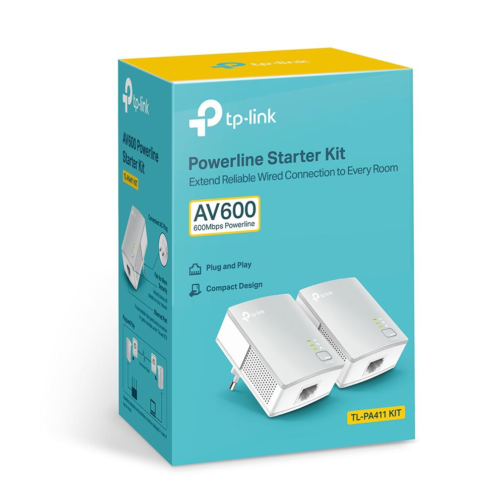 Bridge-extender Wi-fi la RJ45 TP-link, Tlpa411, AV600, starter Kit, 2buc, Alb 2 Bridge-extender Wi-fi la RJ45 TP-link, Tlpa411, AV600, starter Kit, 2buc, Alb - imagine 2