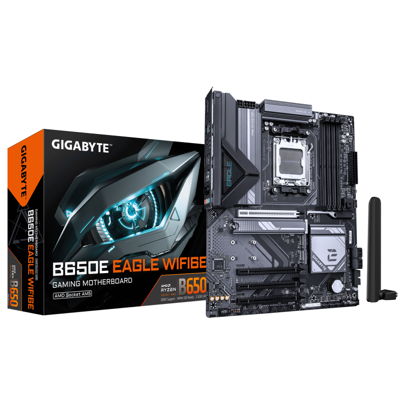 Placa de baza Gigabyte B650E EAGLE WF6E, AM5, 4xDDR5, 256GB, ATX
