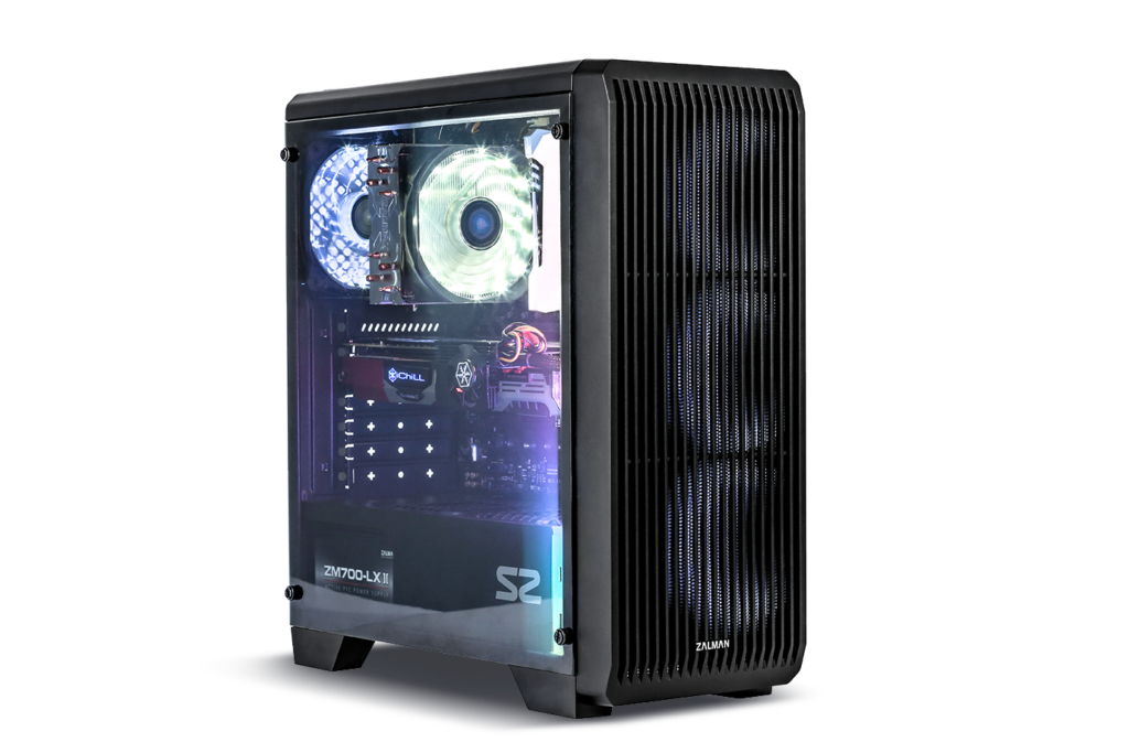 Carcasa Zalman S2, Middle Tower, fara sursa, ATX, negru