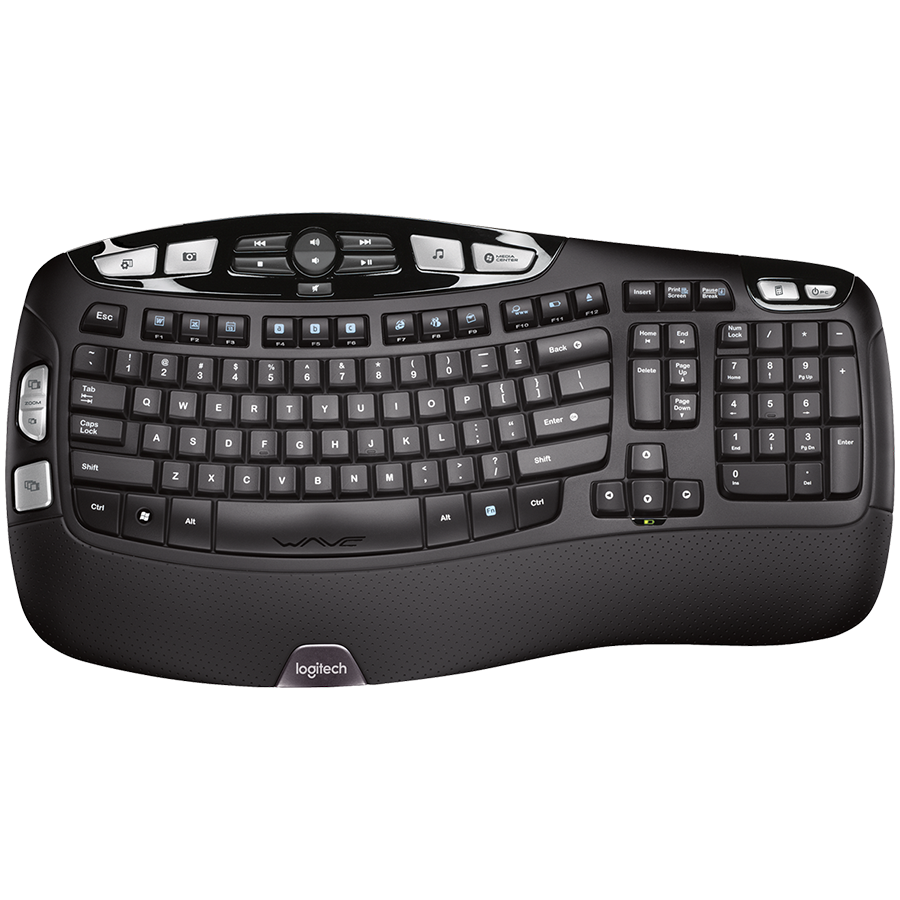 Tastatura wireless, Logitech, Bluetooth, Negru