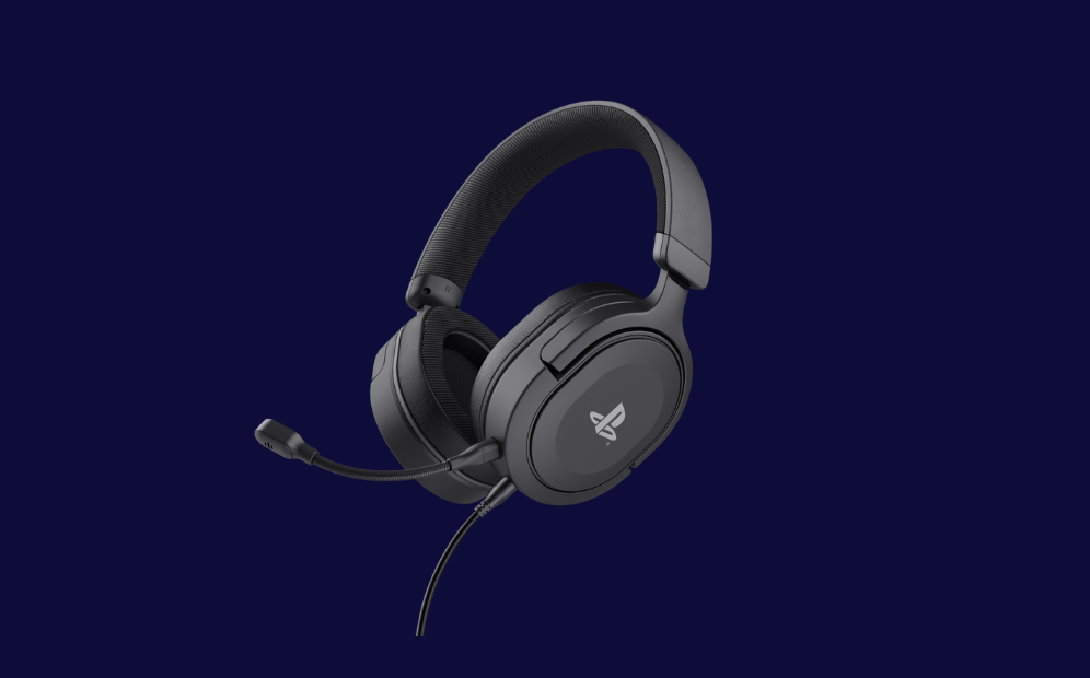 Casti Gaming cu fir Trust GXT 498W Forta, licenta oficiala pentru PS5, PS4, microfon detasabil, drivere 50 mm, cablu 1.2 m, Negru