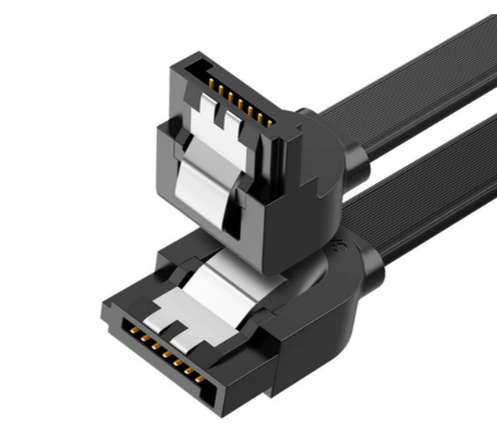 Cablu unghiular pentru disc SATA 3.0, Ugreen, 0,5 m, negru