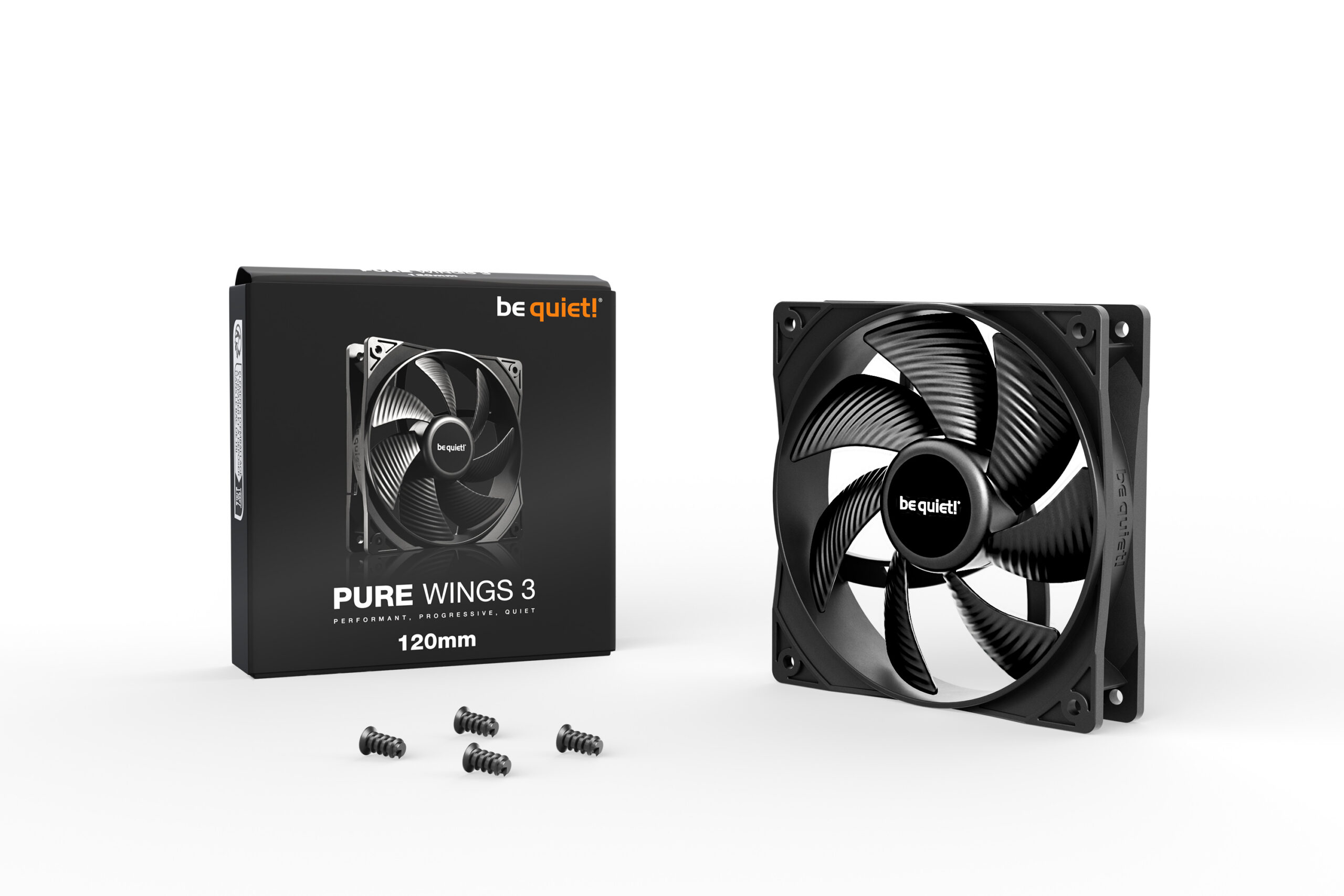 Ventilator be quiet! PURE WINGS 3 120mm, BL104 2 Ventilator be quiet! PURE WINGS 3 120mm, BL104 - imagine 2