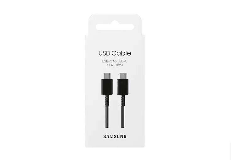 Cablu de date Samsung, USB Type-C & USB Type-C, lungime 1.8 m, max. 3A USB 2.0, Negru 3 Cablu de date Samsung, USB Type-C & USB Type-C, lungime 1.8 m, max. 3A USB 2.0, Negru - imagine 3