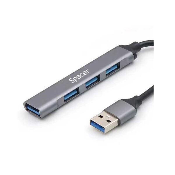 HUB extern SPACER SPHB-USB-4U-01 porturi USB USB3.0 x1 USB2.0 x3 3 HUB extern SPACER SPHB-USB-4U-01 porturi USB USB3.0 x1 USB2.0 x3 - imagine 3