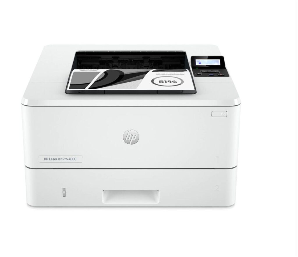 Imprimanta Laser Monocrom HP LaserJet PRO 4002DN, A4, duplex, viteza printare 40ppm, Rezolutie printare 1200x1200dpi, display LCD 2 linii