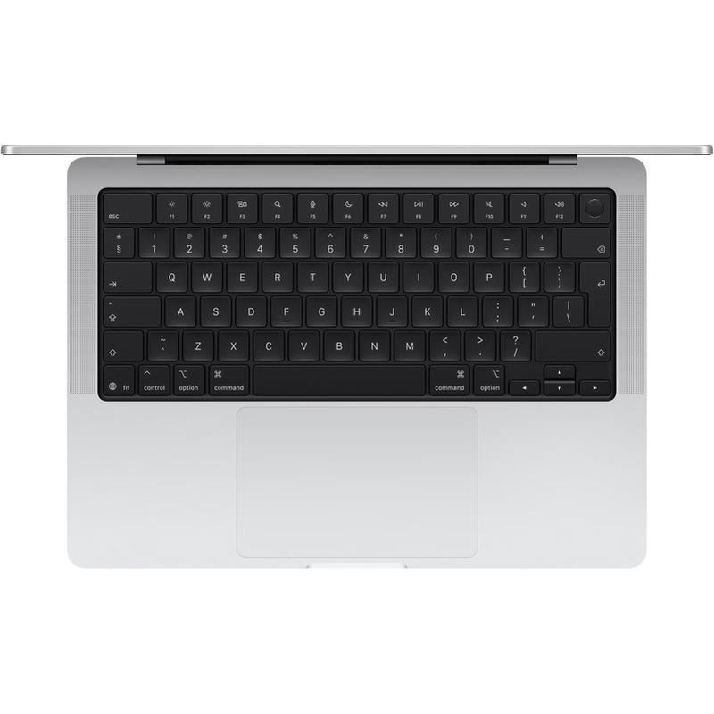 Laptop Apple MacBook Pro 14″ cu procesor Apple M5, 10 nuclee CPU si 10 nuclee GPU, 16GB RAM, 512GB SSD, Silver, Tastatura Internationala, Manual RO