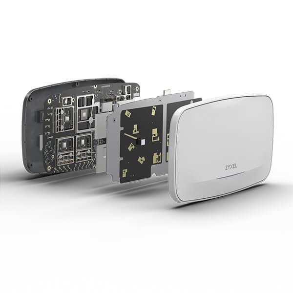 Access Point, ZyXEL, Tri-Band 2.4/5/6 GHz, PoE, 310x178x56mm, Gri deschis