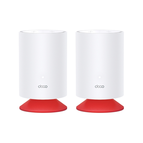 Sistem Mesh Wi-Fi 6 TP-Link Deco Voice X20 (2 pack), Dual-Band, Gigabit, AX1800, cu Speaker Smart încorporat, Beamforming, MU-MIMO, OFDMA, Protectie Real-Time IoT, Control Parental si Sistem Alexa integrat