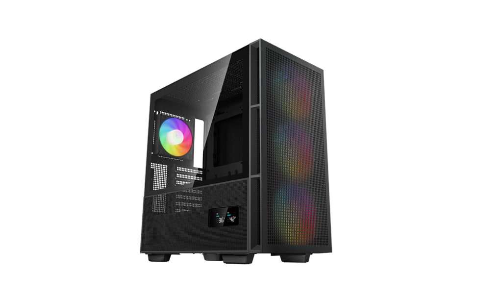 Carcasa DeepCool CH560 Digital, Mid-Tower, fara sursa, ATX negru