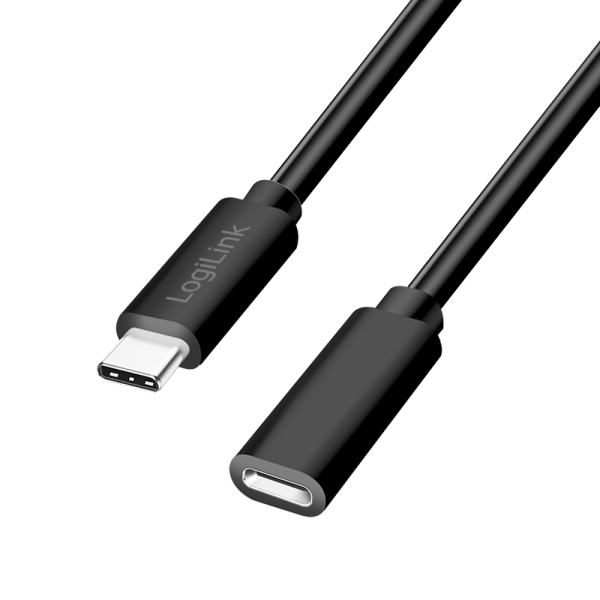 Cablu alimentare si date LOGILINK, pentru smartphone, USB 2.0, USB Type-C (T) la USB Type-C (M), 3m, PD 60W, 2 x ecranat, plastic, negru