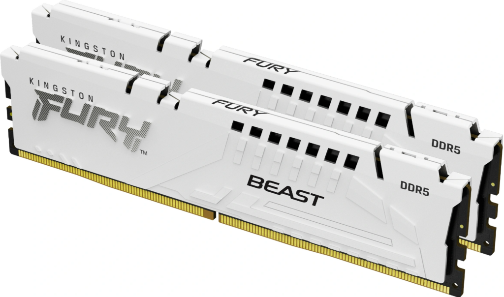 Memorie Kingston FURY Beast White 32GB(2x16GB) DDR5 6000MHz CL30 KF560C30BWEK2-32 – AMD EXPO