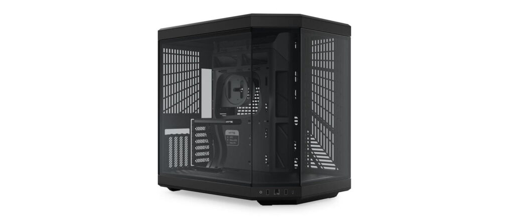 Carcasa HYTE Y70, Dual Chamber, Mid-Tower, ATX, Sticla Securizata lateral/fata, riser PCIe inclus, Negru