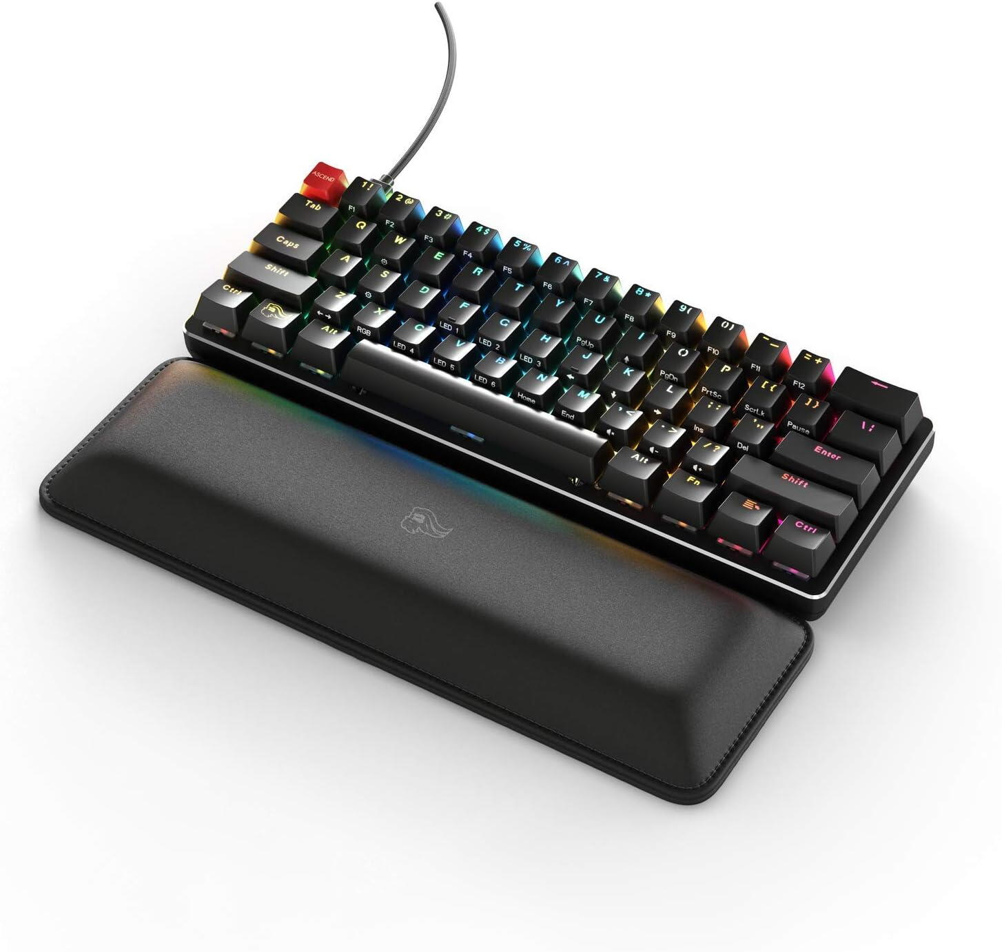 Suport pentru incheietura mainii Glorious Wrist Rest, Regular, Compact, 25mm, Negru 4 Suport pentru incheietura mainii Glorious Wrist Rest, Regular, Compact, 25mm, Negru - imagine 4